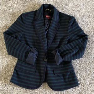 Merona green & blue striped blazer - size 4